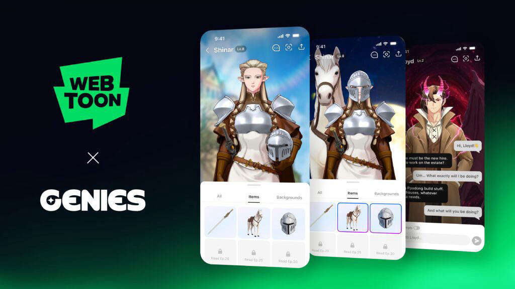 Webtoon Entertainment Partners with AI Company Genies to Create Digital Avatars