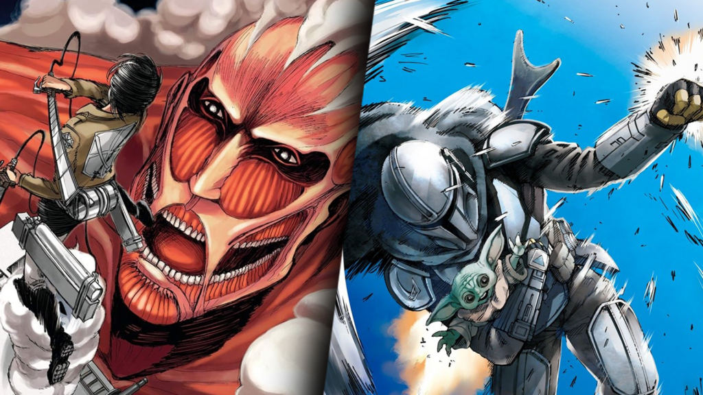 Attack on Titan Creator Hajime Isayama Draws Star Wars: The Mandalorian & Grogu Illustration