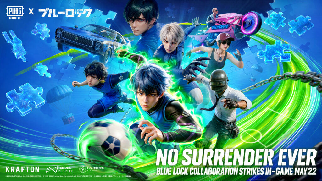 PUBG MOBILE Teams Up With Blue Lock for New Anime Collaboration