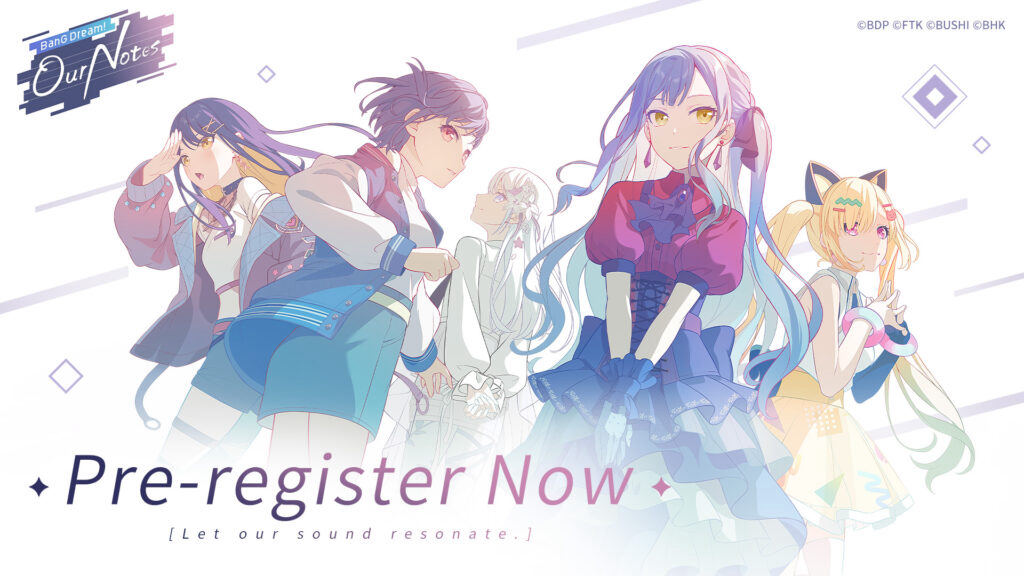 BanG Dream! Our Notes Opens Global Pre-Registration and Closed Beta Test Sign-Ups