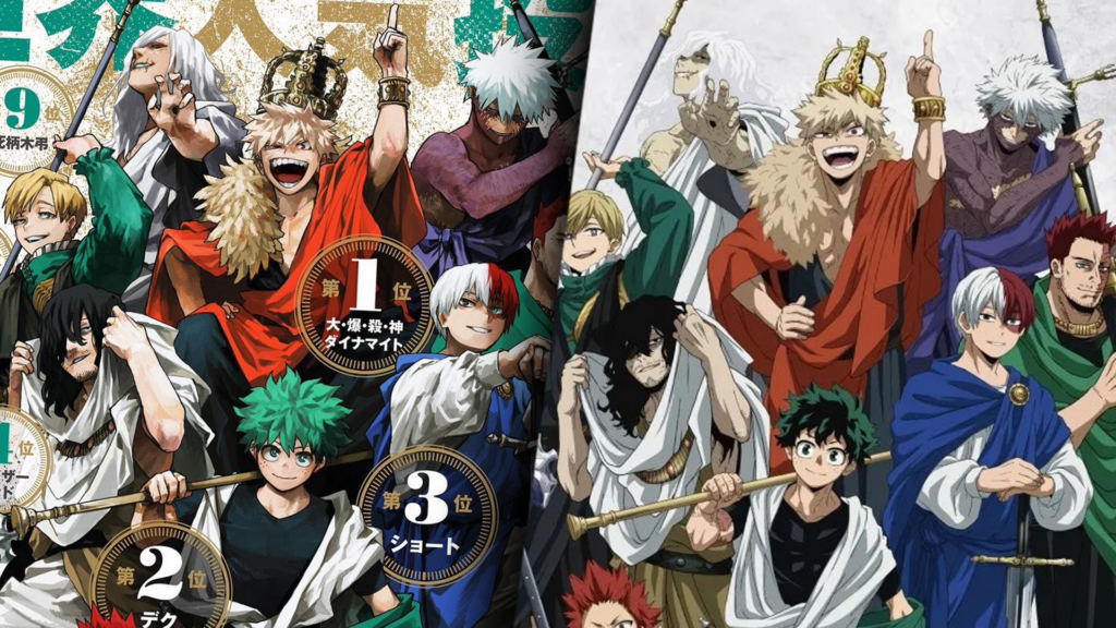 My Hero Academia 10th Anniversary Reveals New Top 10 Heroes Visual