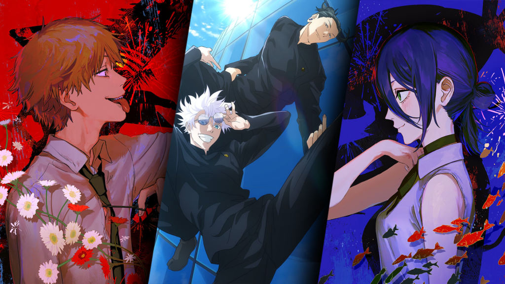 MAPPA Reveals New Jujutsu Kaisen, Chainsaw Man, and Attack on Titan Illustrations Ahead of 15th Anniversary Expo
