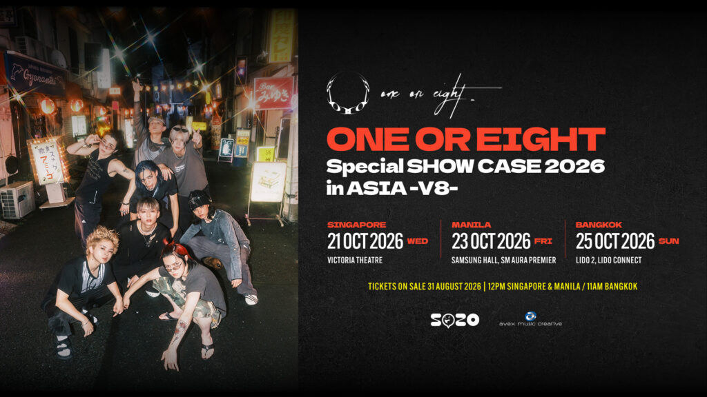 Japanese Boy Group ONE OR EIGHT to Perform Special SHOW CASE 2026 in Singapore, Manila, and Bangkok This October