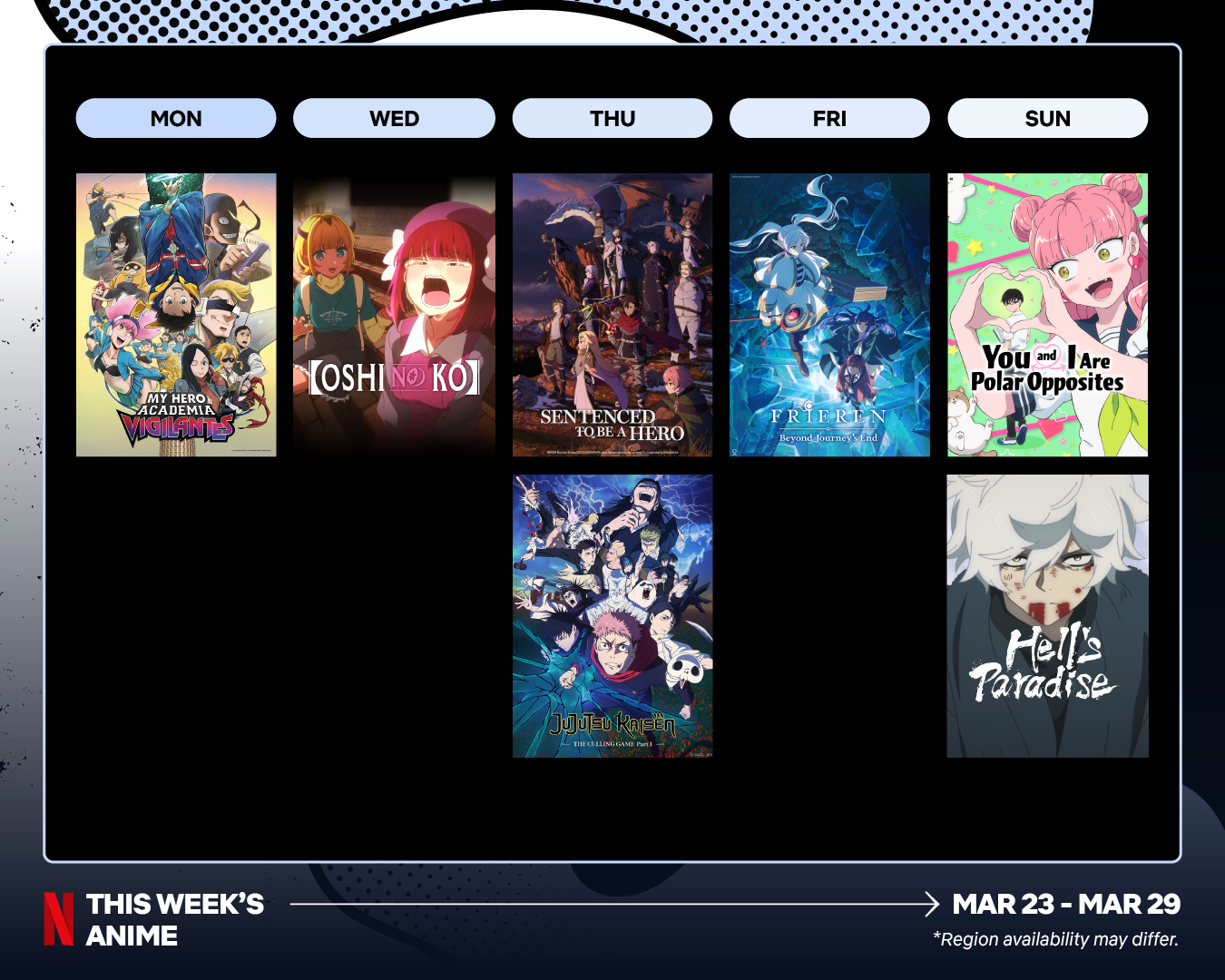 netflix anime schedule missing jojo's bizarre adventure steel ball run