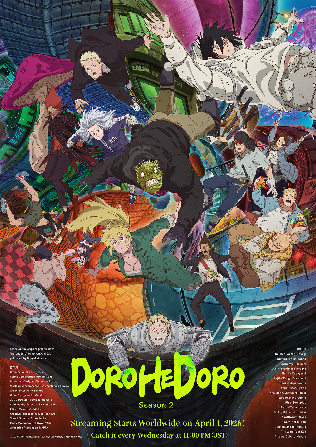 dorohedoro season 2 anime visual english