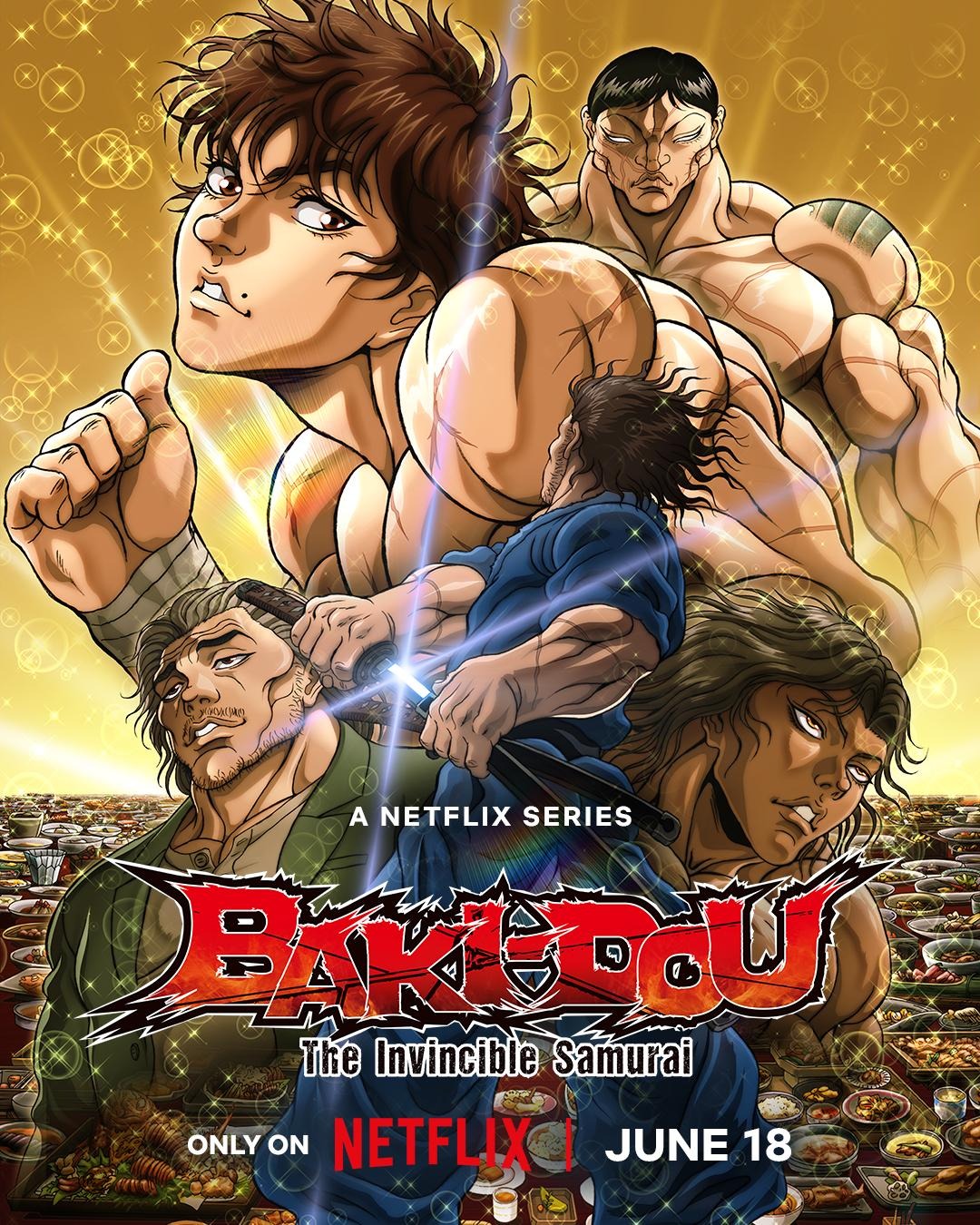 BAKI-DOU: The Invincible Samurai Part 2 - Main Visual | June 18 Premiere on Netflix