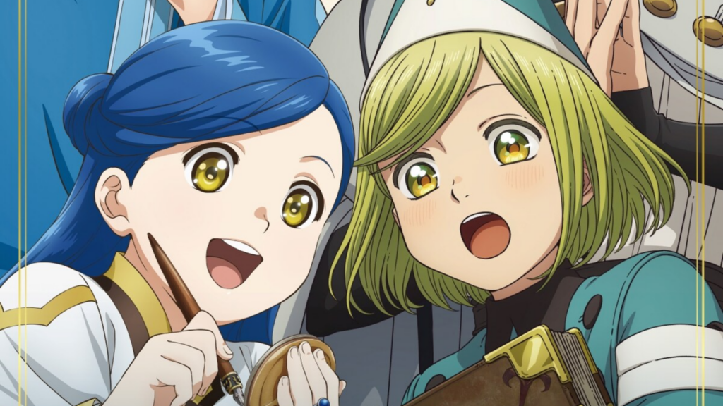 Coco and Rozemyne Meet in Witch Hat Atelier x Ascendance of a Bookworm Collaboration Visual