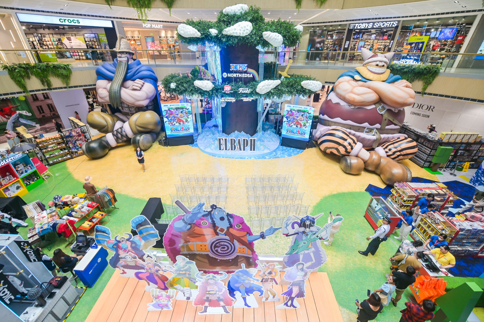 One Piece's Giants of Elbaph Take Over The Block at SM North EDSA, Philippines