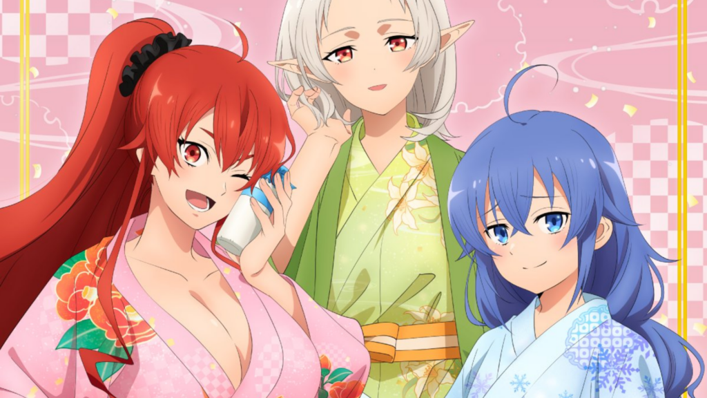 Mushoku Tensei Reveals New Eris, Sylphiette and Roxy Yukata Illustrations for Kyoto International Manga Anime Fair 2026